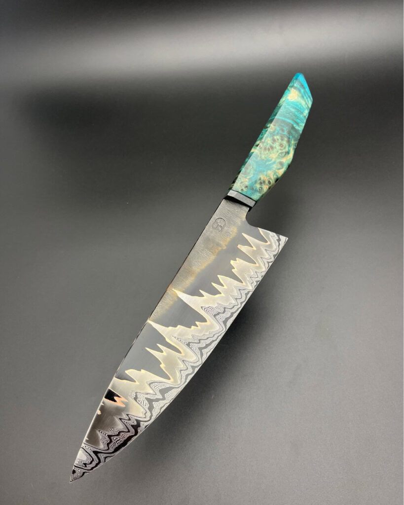 200mm Damascus core gyuto